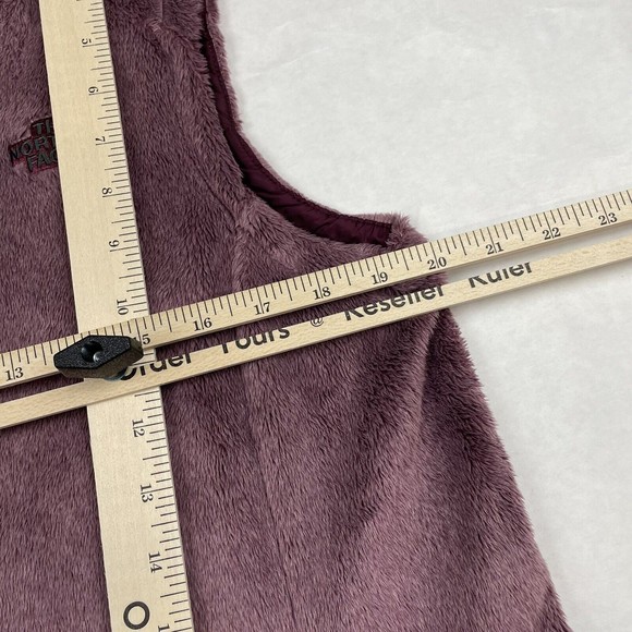 The North Face Vest Women's Large Purple Osito Full Zip Soft Fleece Sleeveless - Picture 9 of 10